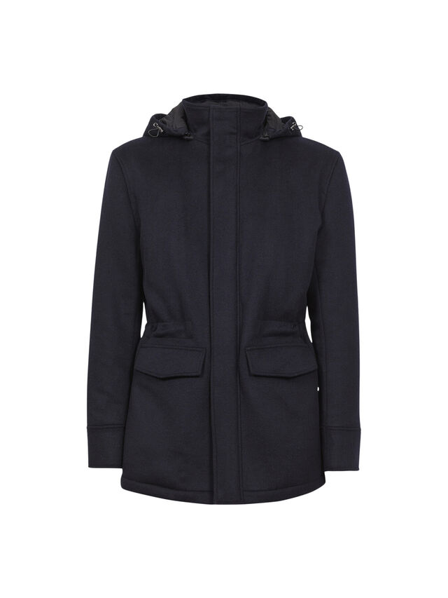 Torino Wool Blend Hooded Coat